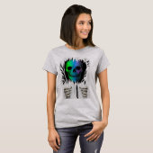 T-SHIRT SQUELETTE DÉCHIRÉ (Devant entier)