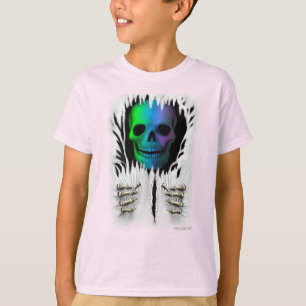 T-SHIRT SQUELETTE DÉCHIRÉ