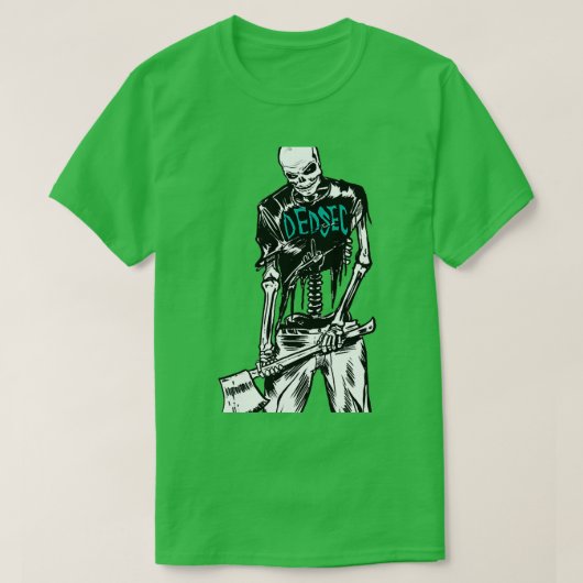 T-shirt Squelette Dedsec avec hache (Design devant)
