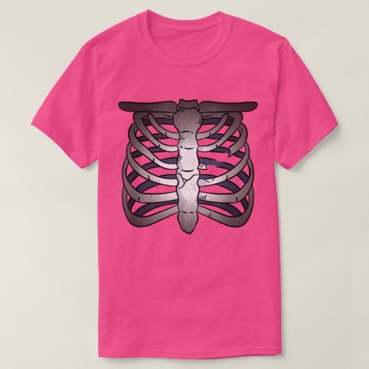 T-shirt Squelette déplaisant effrayant (Design devant)