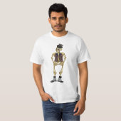 T-shirt squelette d'Halloween de l'homme (Devant entier)