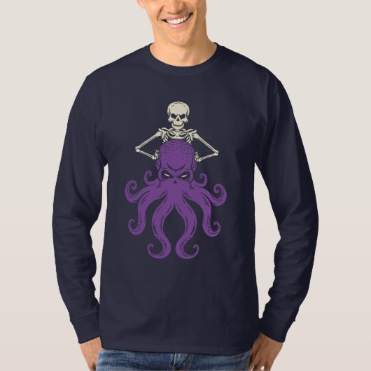 T-shirt Squelette d'Octopus (Devant)