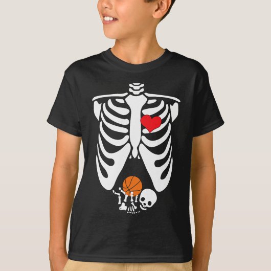 T-shirt Squelette drôle (Devant)