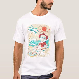 T-shirt Squelette Drôle d'Été