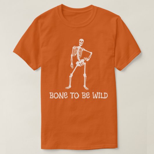 T-shirt Squelette drôle frapper un pose sur foncé (Design devant)