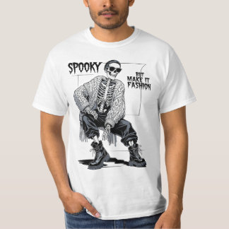 T-shirt Squelette Drôle Mais Mode Épouvantable