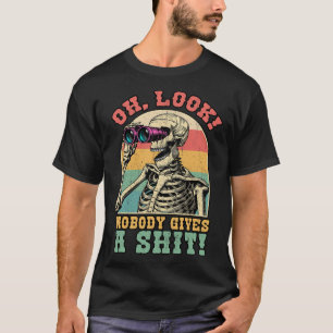 T-shirt Squelette Drôle Oh Regardez Personne Ne Donne Un S