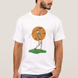 T-shirt Squelette du golf d'Halloween