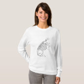 T-shirt Squelette d'un Mylodon (Devant entier)