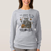 T-shirt Squelette effrayant - Jusqu'à ce que la mort nous (Devant)