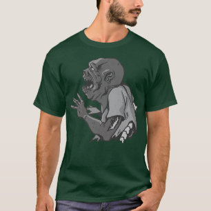 T-shirt Squelette épineux de l'arc zombie laid Halloween P