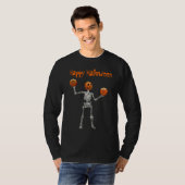 T-shirt Squelette et Jack O'Lanterns (Devant entier)