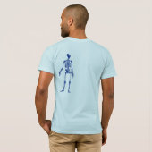 T-shirt squelette excentré (Dos entier)