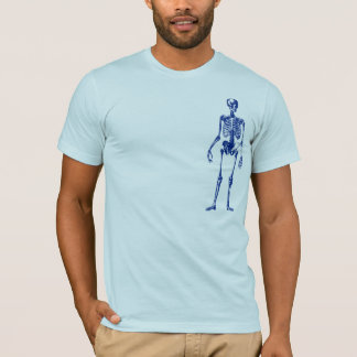 T-shirt squelette excentré