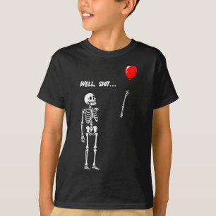T-shirt Squelette Féminin a Perdu un Ballon Humour Noir Dr