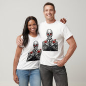 T-shirt Squelette fleurissant (Unisexe)