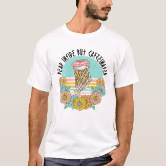T-shirt Squelette Floral vintage Mort À L'Intérieur Mais C