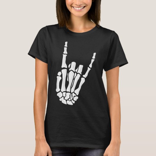 T-shirt Squelette Gesture main - Rocher Squelette Main - H (Devant)