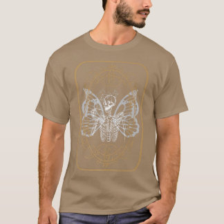 T-shirt Squelette Grunge Aesthétique Boire Café Fée Go