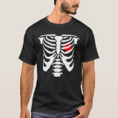 T-shirt squelette Halloween (Devant)