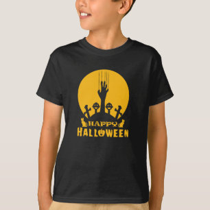 T-shirt Squelette Halloween Graveyard