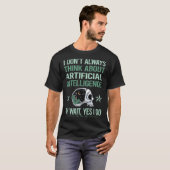 T-shirt Squelette Intelligence Artificielle AI (Devant entier)