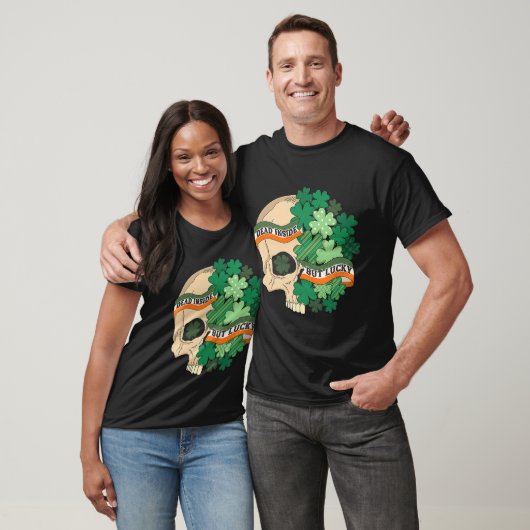 T-shirt Squelette Je suis mort dans Saint Patrick's Day C  (Unisexe)