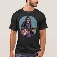 Squelette Jouer Basse Guitare Baid Tatouage crâne