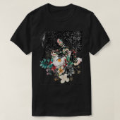 T-shirt Squelette Lecture Piano Dessin Art Abstrait (Design devant)