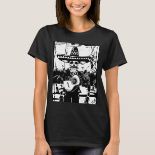 T-shirt Squelette Mariachi Homme Dia De Los Muertos