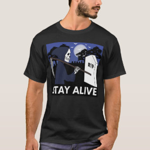 T-shirt squelette mort déplaisante