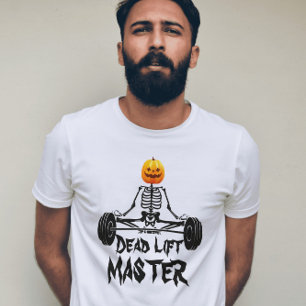 T-shirt Squelette MORT LIFT Master Citation amusante Gym