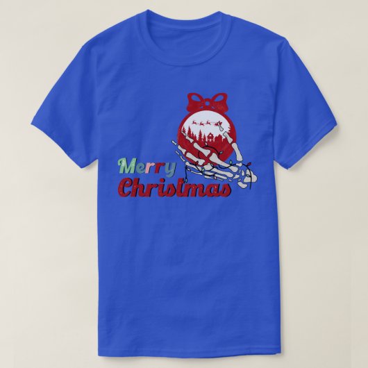 T-shirt Squelette noël 2 (Design devant)