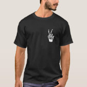 T-shirt Squelette Pocket Pocket Squelette Bones Pea (Devant)