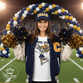 T-Shirt Squelette Pom-pom girl Halloween esprit école