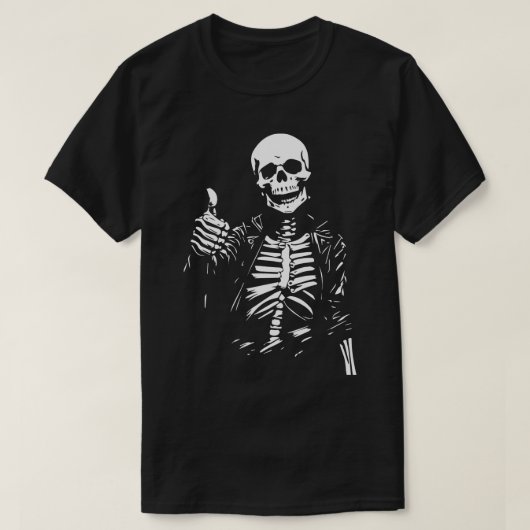 T-shirt squelette positif (Design devant)