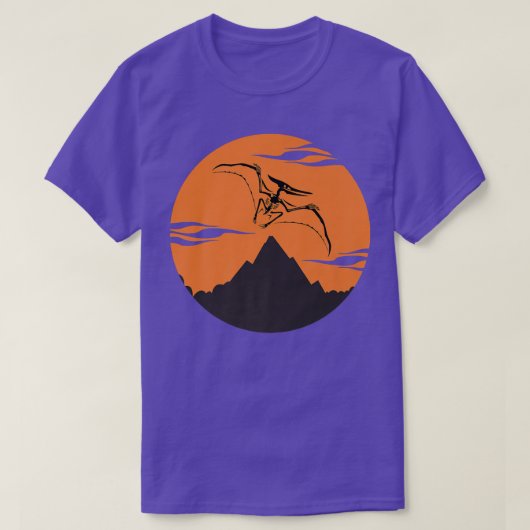T-shirt Squelette Pteranodon Avec Desig Arrière - plan Col (Design devant)