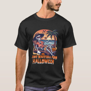 T-shirt Squelette qui n'attend jamais Halloween