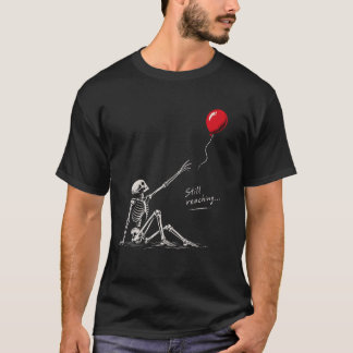 T-shirt Squelette qui tend toujours Humour noir Halloween