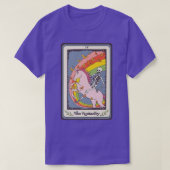T-shirt Squelette Rétro Circule Unicorne L'Audacité Tarot (Design devant)