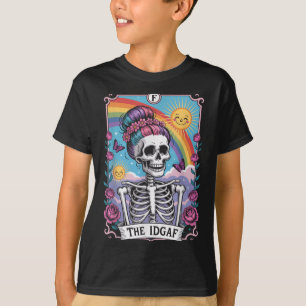 T-shirt Squelette Sarcastique La Carte de Tarot Drôle Idga