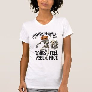 T-shirt Squelette Spice Pumpkin Vintage Danse Halloween Sh