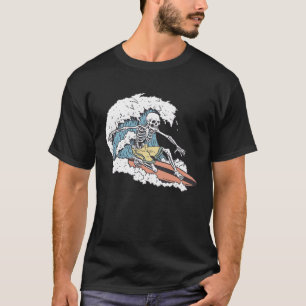 T-shirt Squelette Surfer