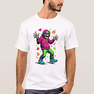 T-shirt Squelette tendance