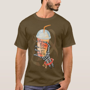 T-shirt Squelette Tenir à la main Milkshake TDAH sensibili