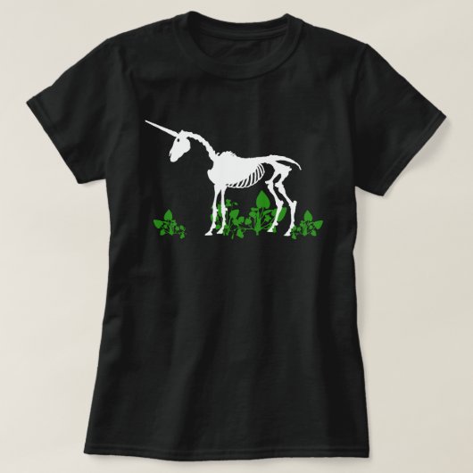 T-shirt Squelette Unicorne (Design devant)