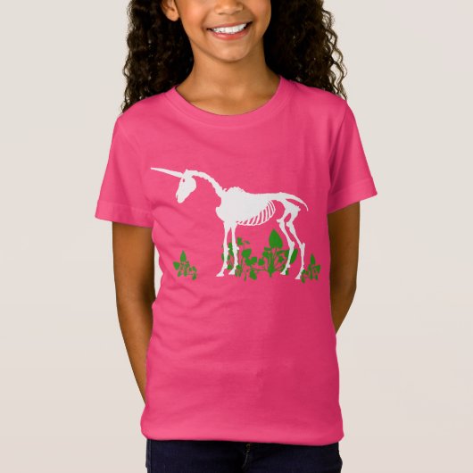 T-shirt Squelette Unicorne (Devant)