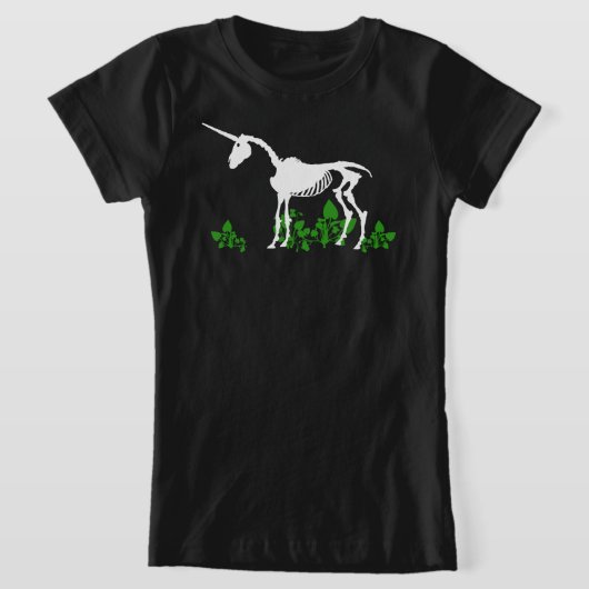 T-shirt Squelette Unicorne (Poser)