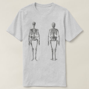 T-shirt squelette vintage