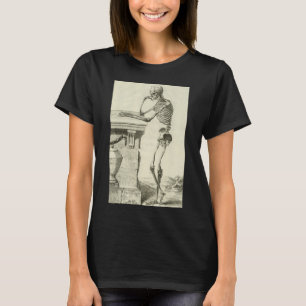 T-shirt Squelette vintage, Anatomie humaine par Denis Dide